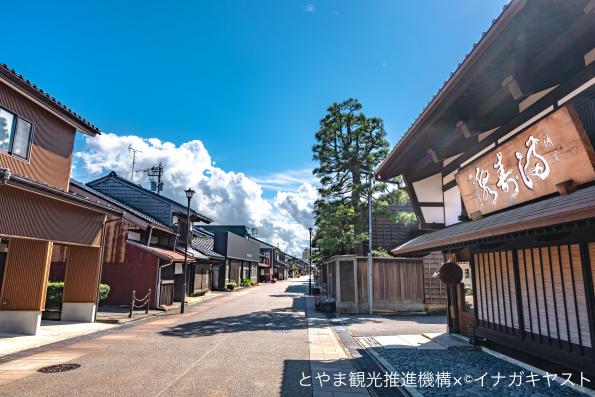 岩瀬の町並み②（桝田酒造店「沙石」）
