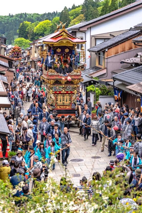越中八尾曳山祭⑤（曳き廻し）