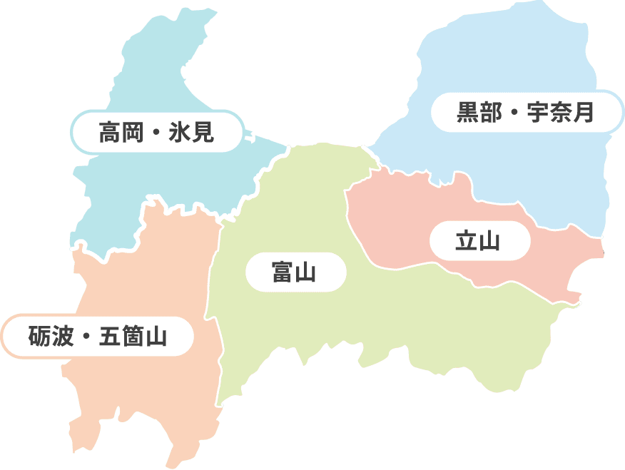 富山県エリアマップ