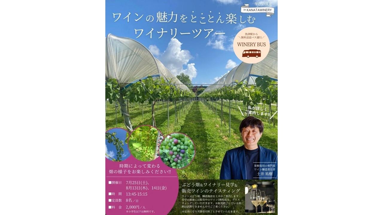 【予約受付中】KANATAワイナリー見学ツアー