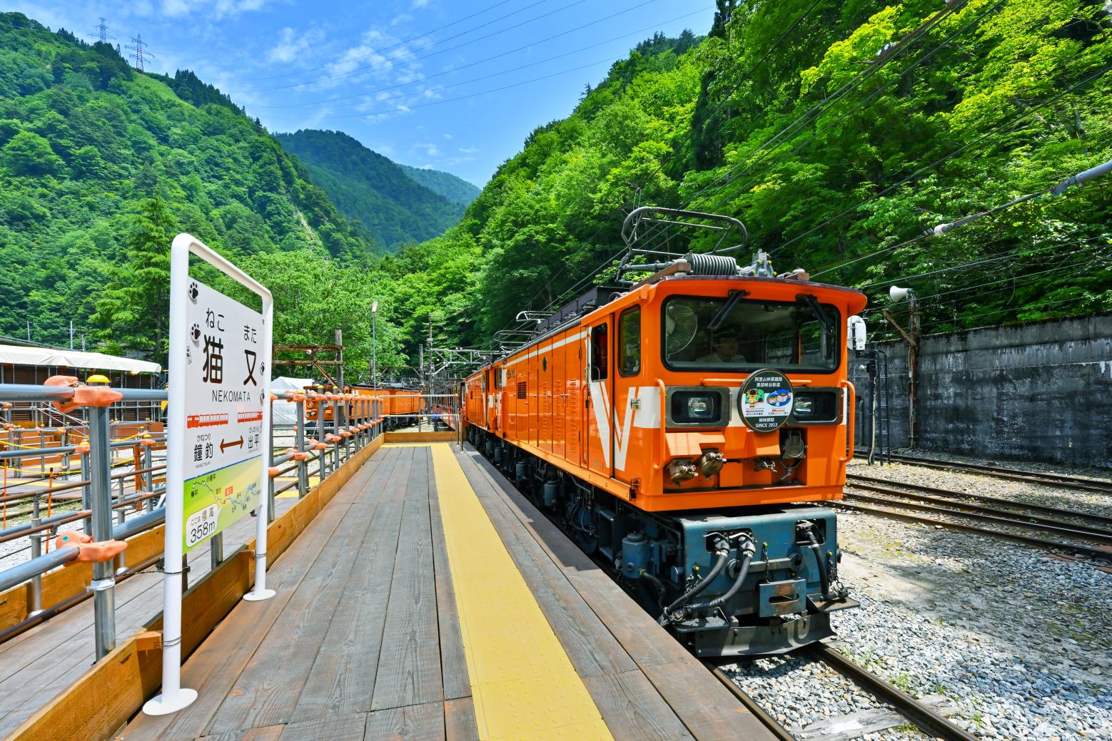 黒部峡谷トロッコ電車に乗り、猫又駅へ！-0