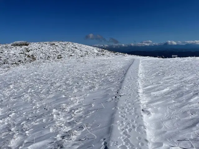 積雪量とともに変化する白木峰の姿-0