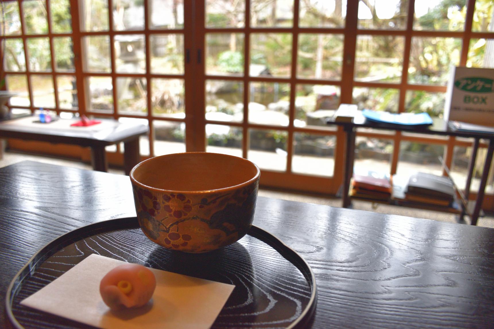 「円山庵」でお抹茶と和菓子-0