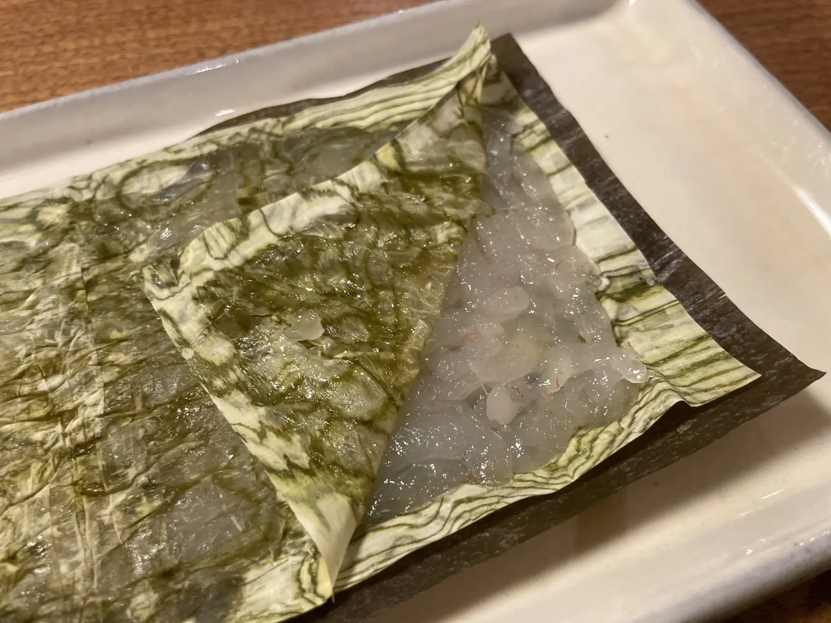 シロエビの昆布じめ-1