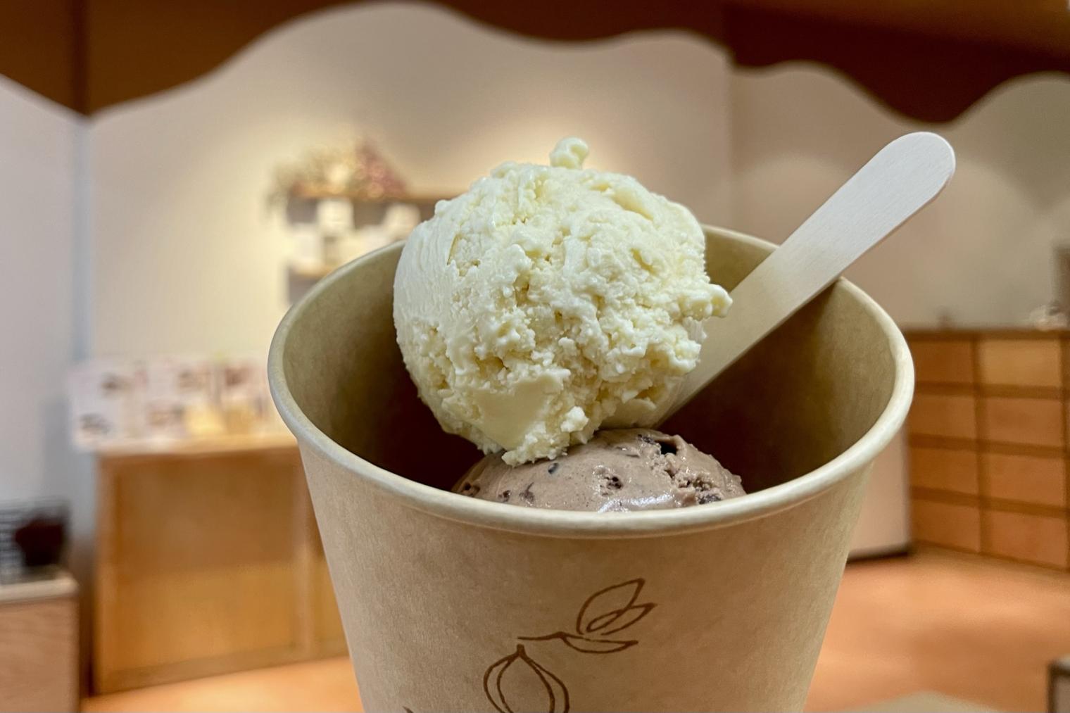 １．「ハミングバード」の「自家製クラフトチョコレートアイス」（富山市）-0
