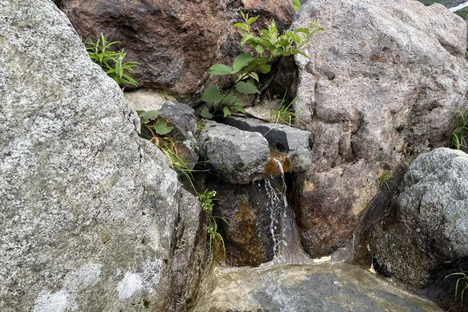 立山玉殿の湧水（室堂駅）-1