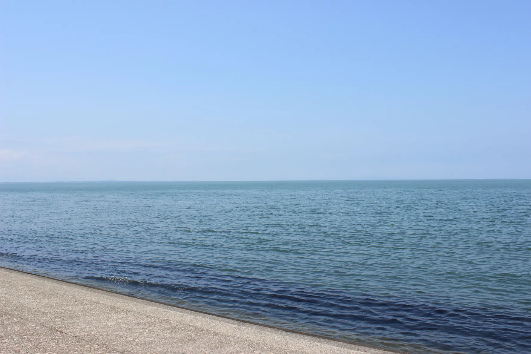 海の真横の「しんきろうロード」へ！-2