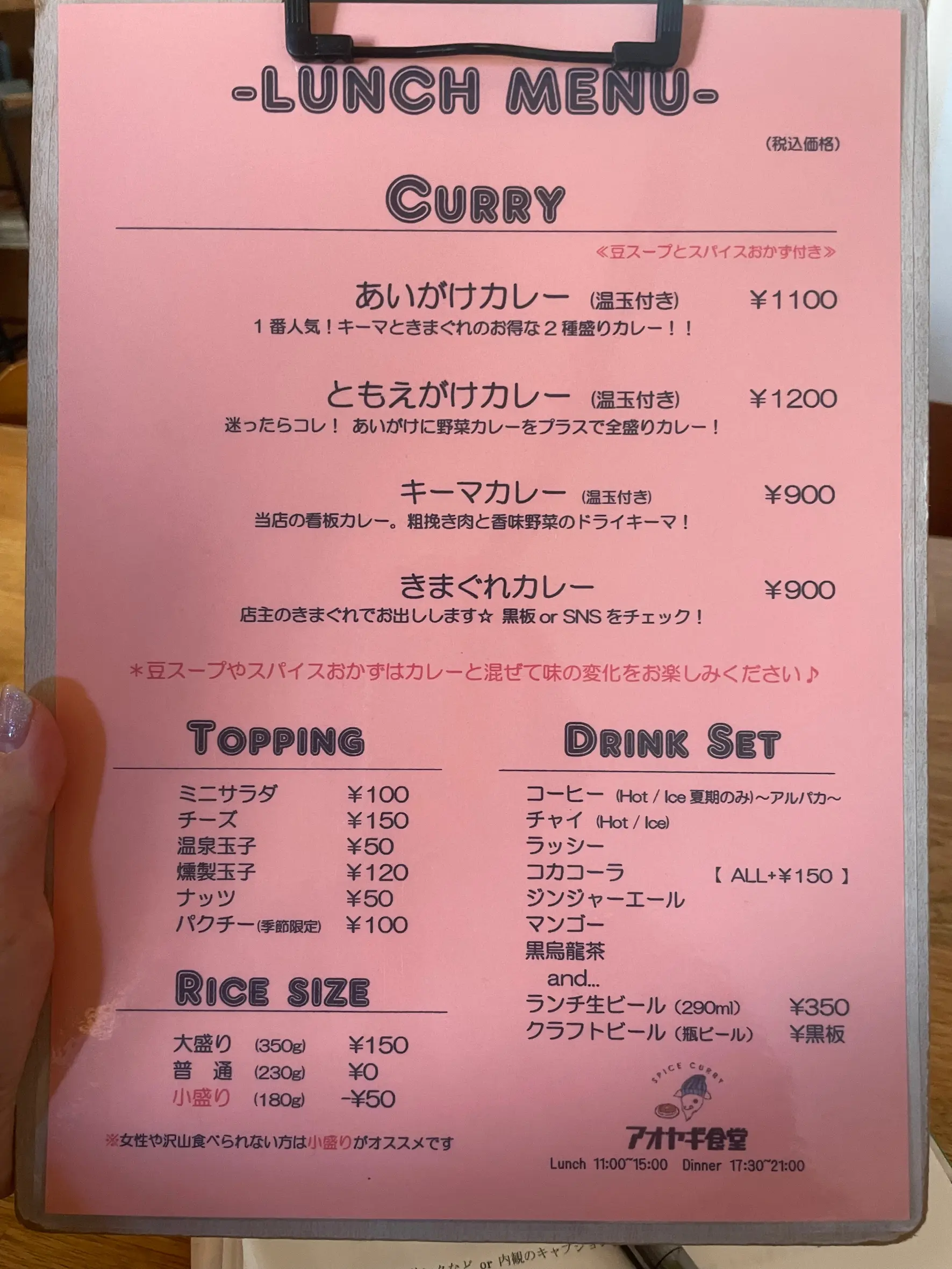 【１．アオヤギ食堂】カレーは自由だ！アオヤギ流の一期一会カレー-1