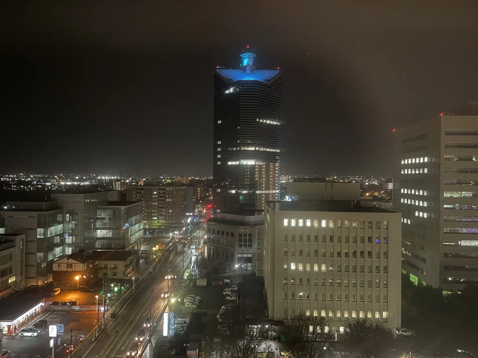 夜景を見ながら晩酌-1