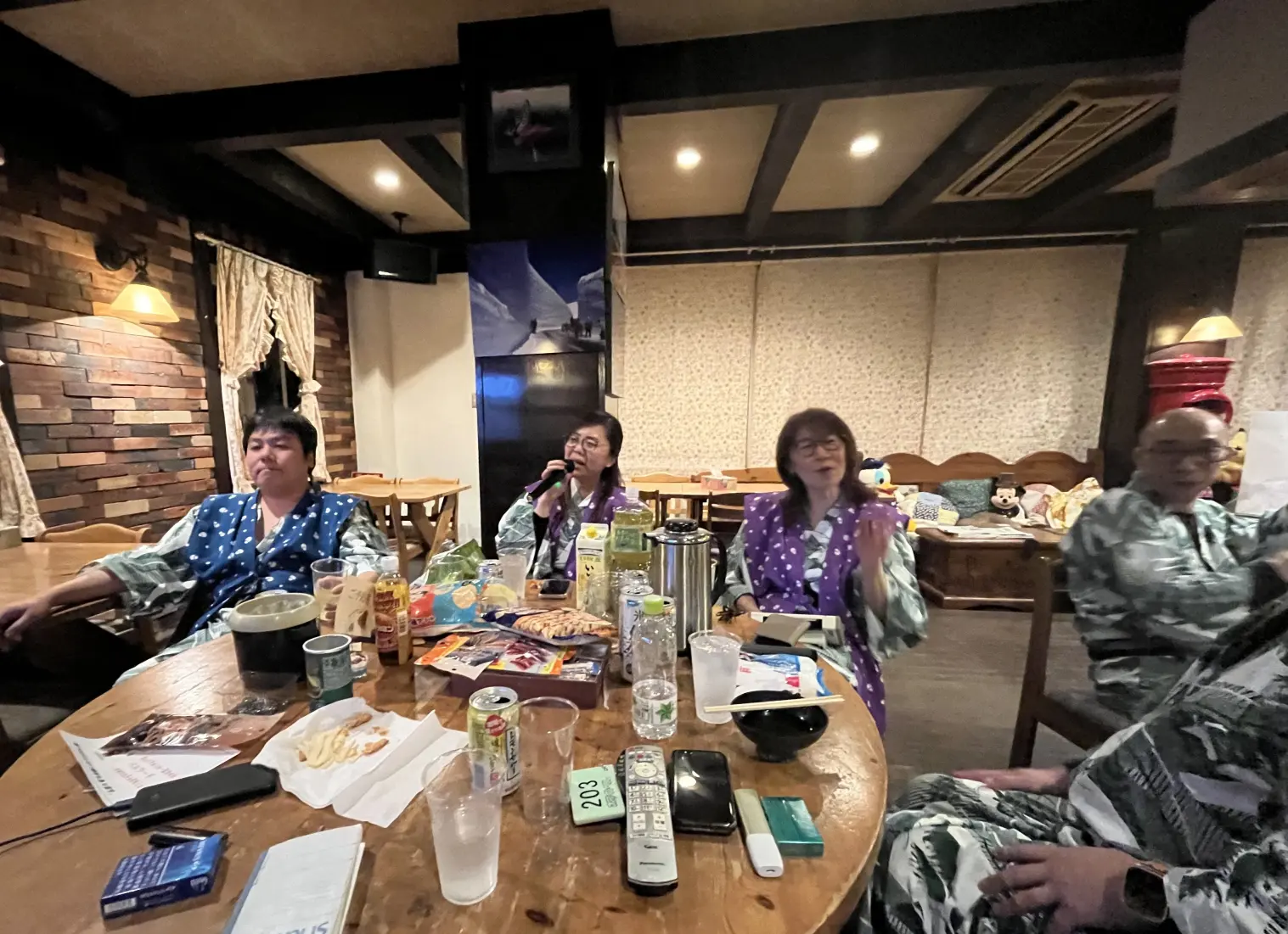 談話室にはカラオケも-0