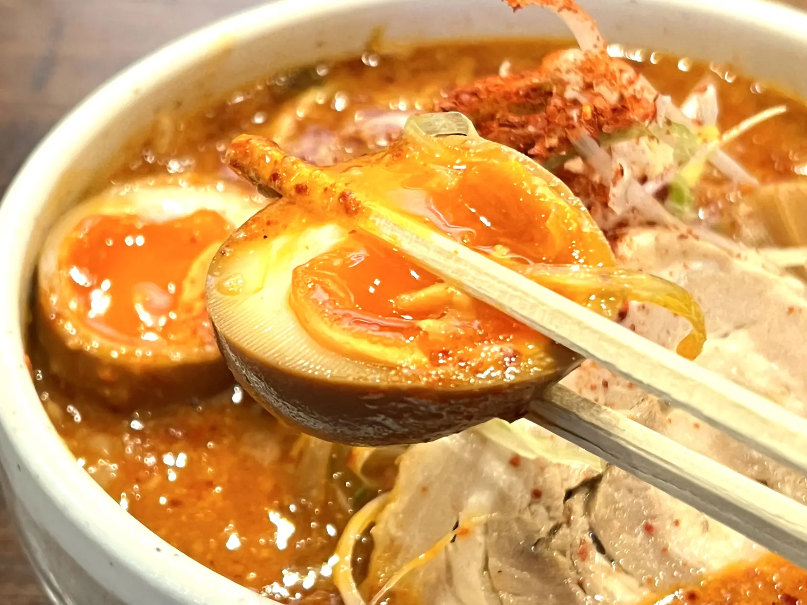 「らーめんキラリ」信州白味噌ベースの辛味噌らーめん【射水市】-2