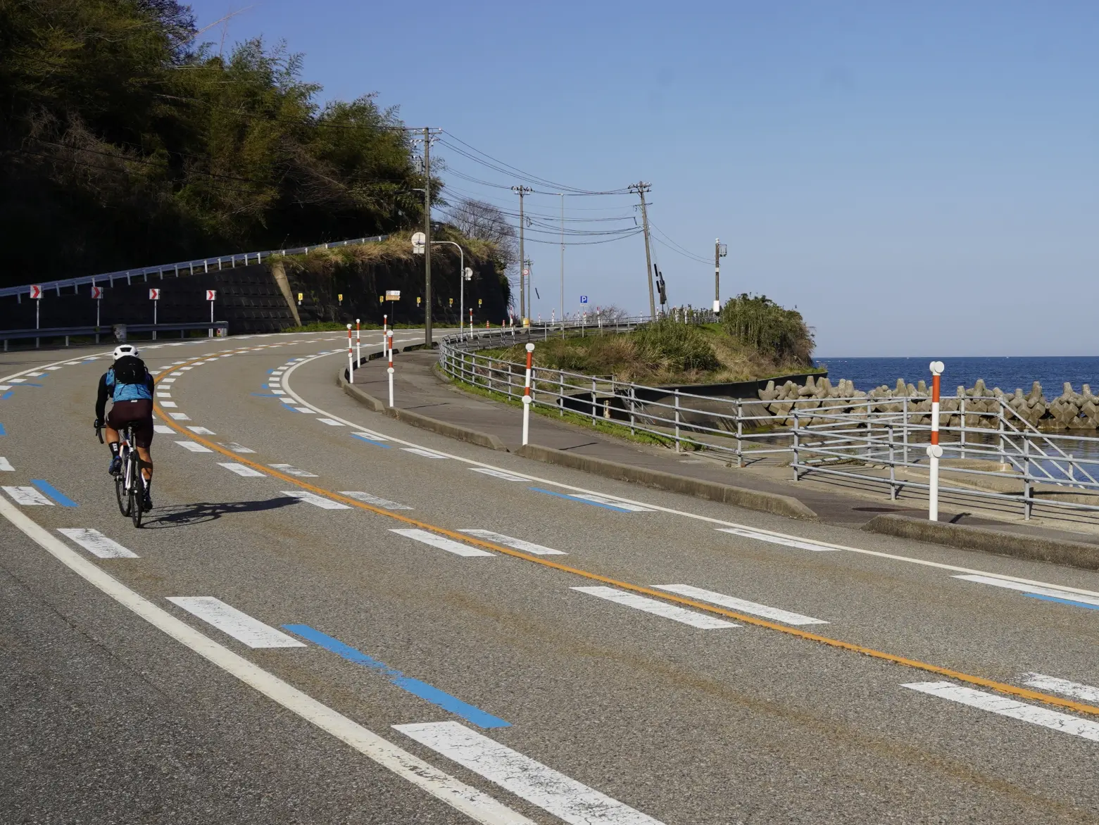 湾岸サイクリングルートの終点へ-1