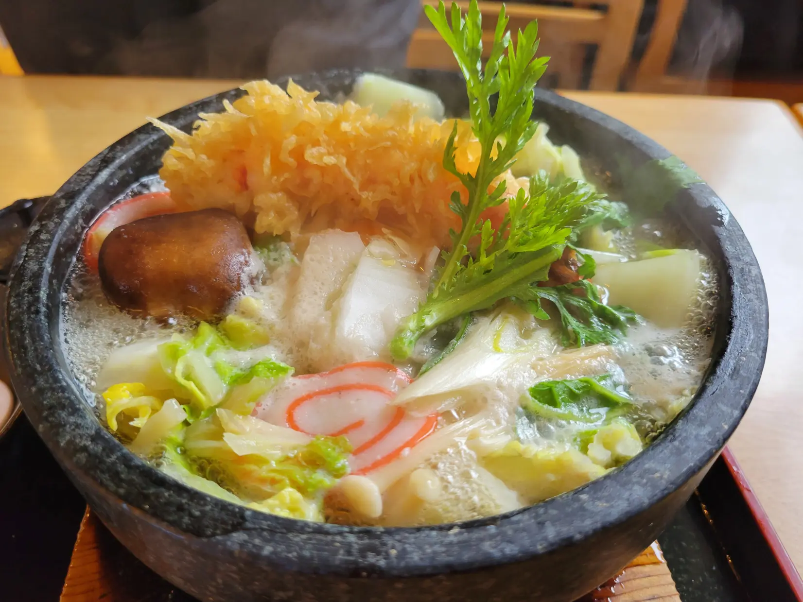 「なか道」焼かない八宝菜風餡かけ焼うどん【富山市】-4