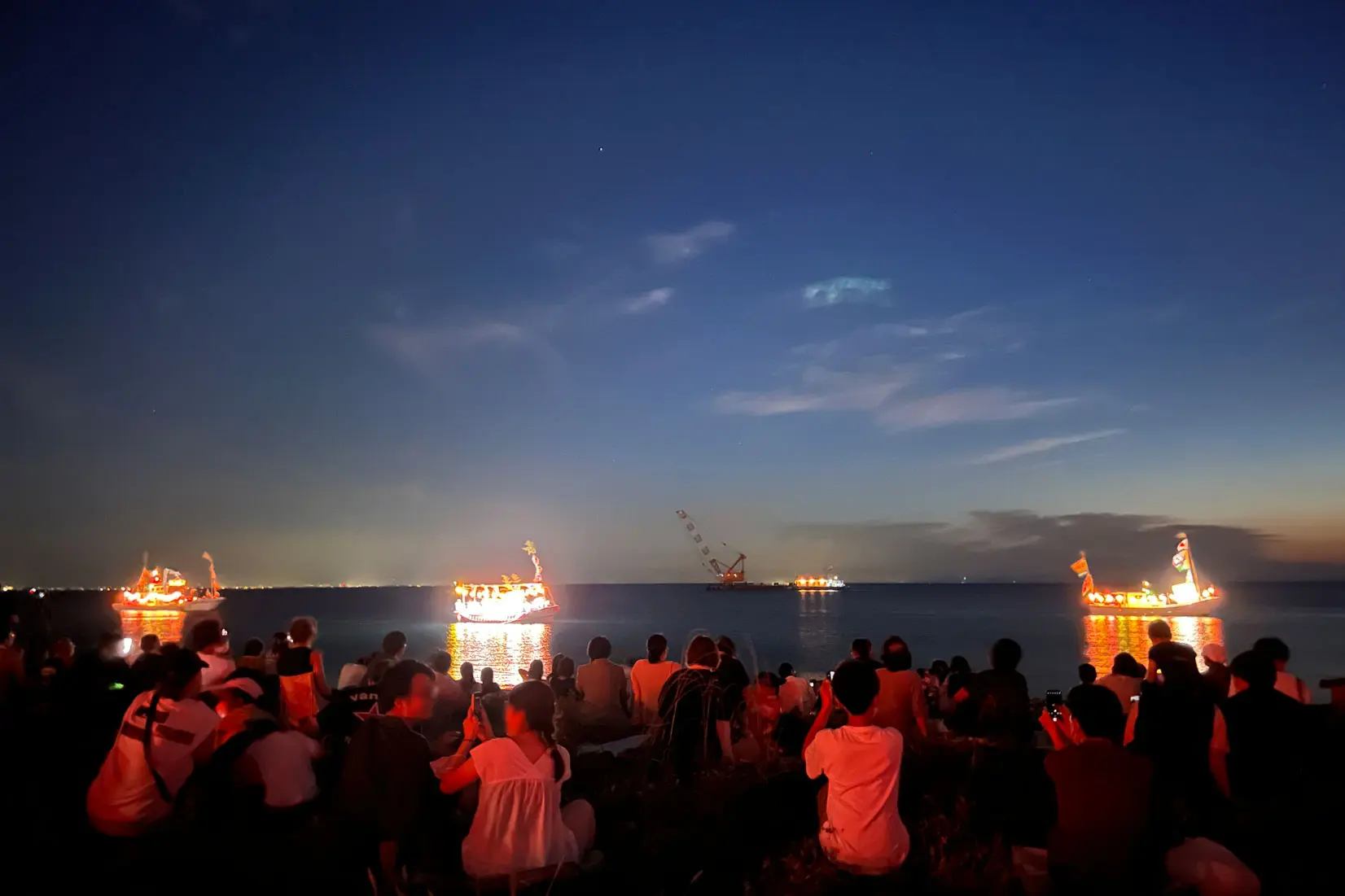 くろべ生地浜海上花火大会-0