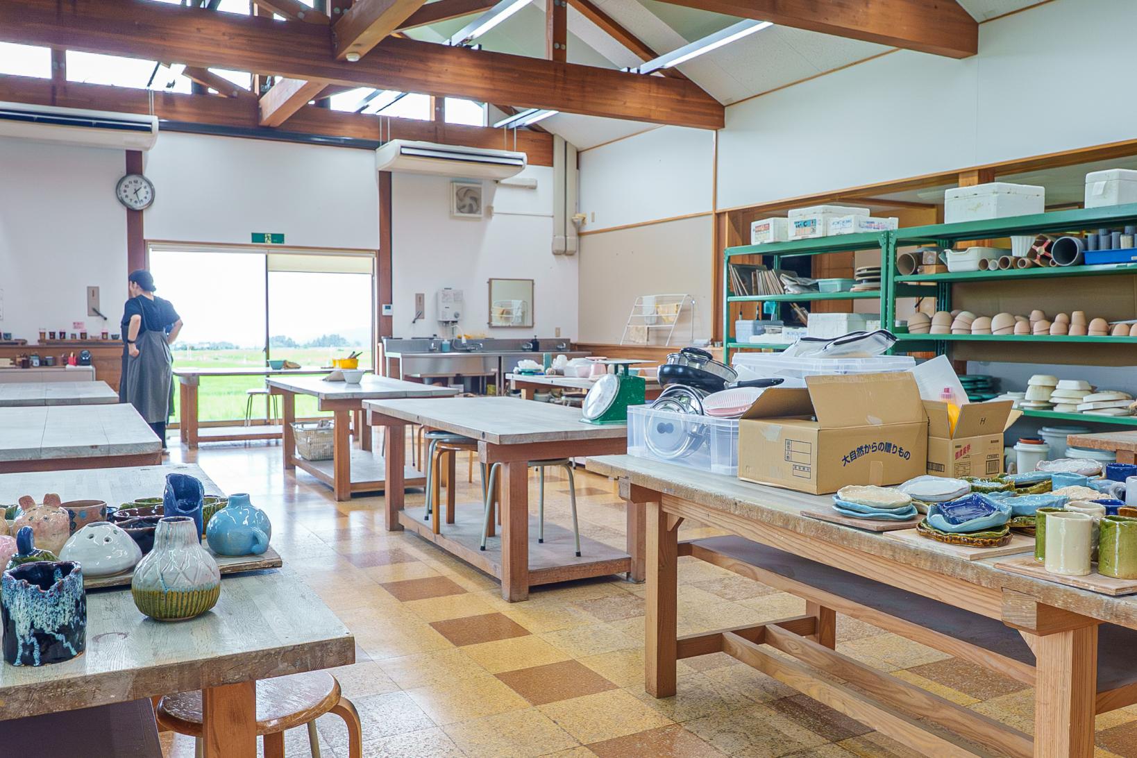 陶芸体験の前に-0