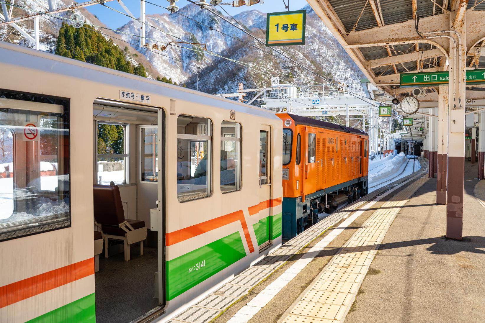 最後はトロッコに乗って、いざ白銀の世界へ-0