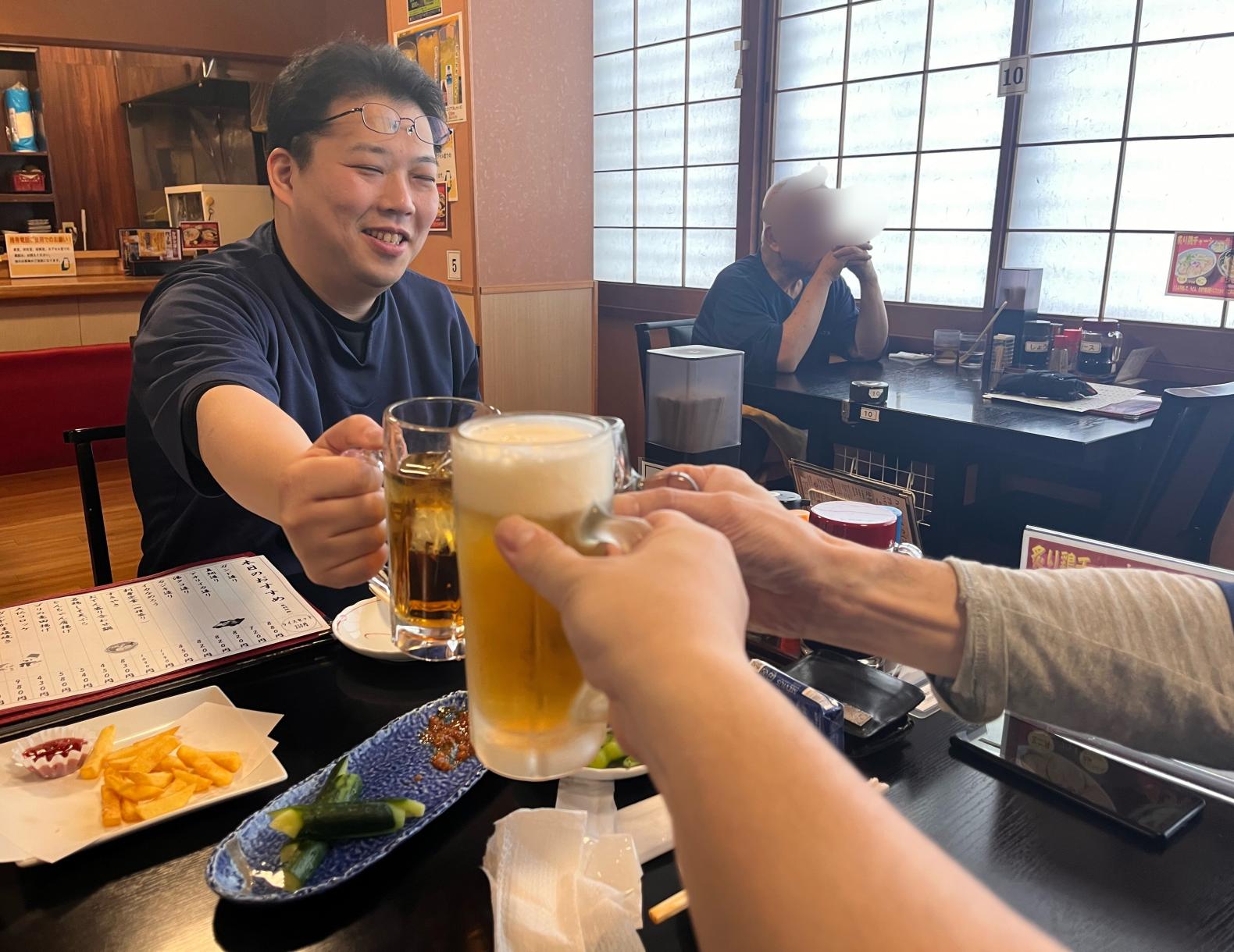 明るいうちから一杯、風呂上がりの寄り道-0