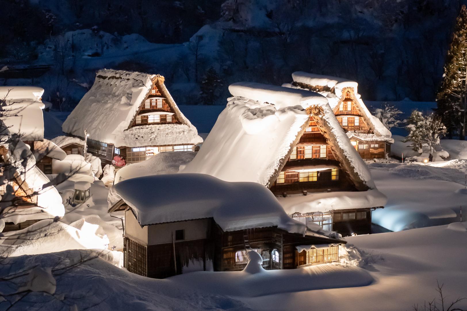 五箇山のライトアップ（南砺市）-0