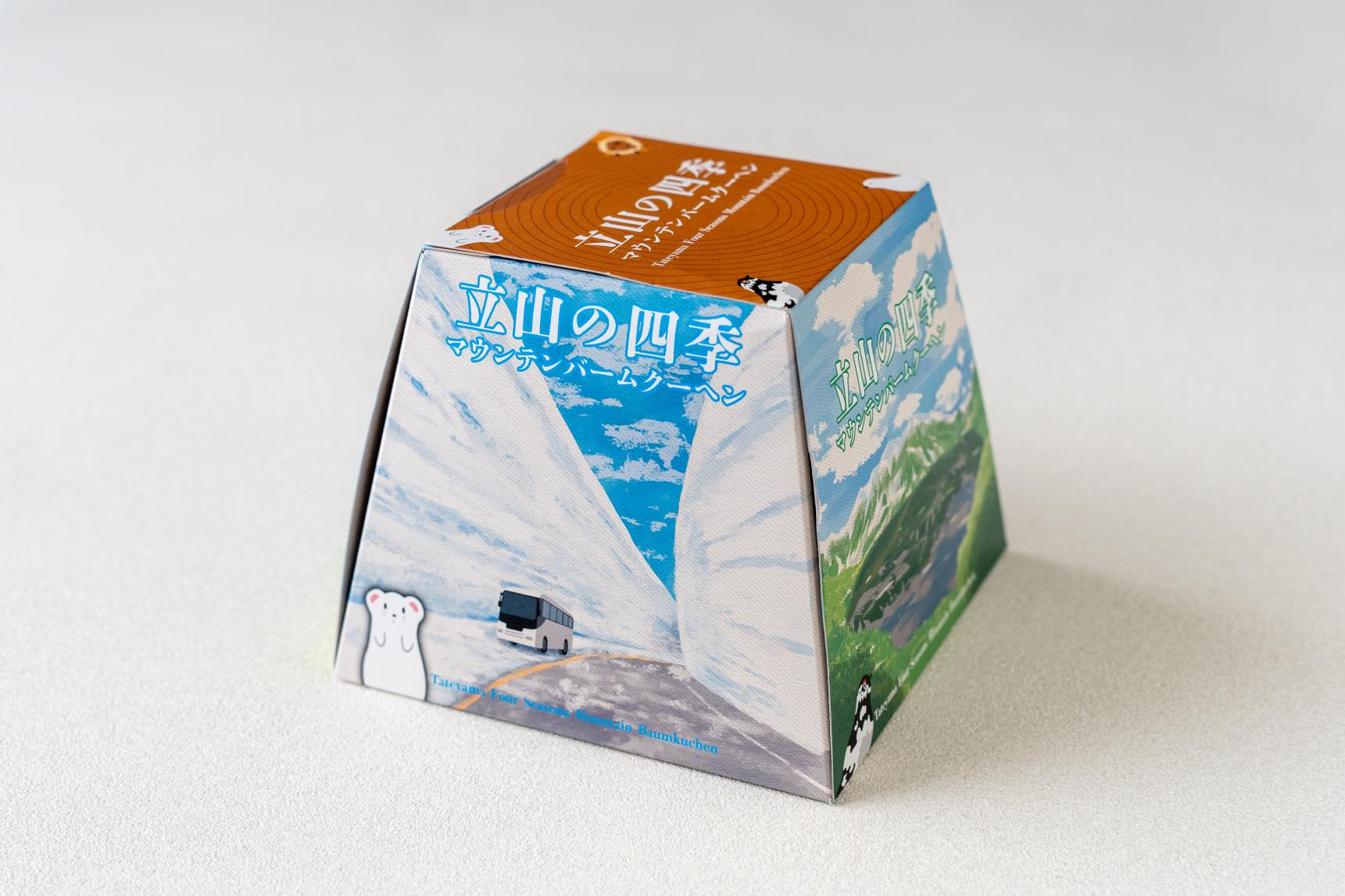 パッケージがかわいらしい「立山の四季 マウンテンバームクーヘン」-0