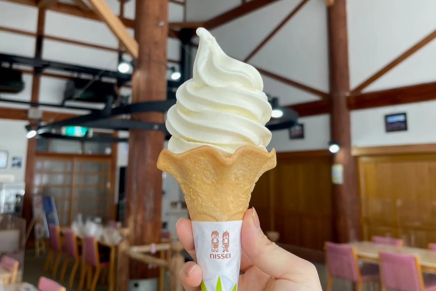ソフトクリーム（写真提供：夢の平コスモス荘）