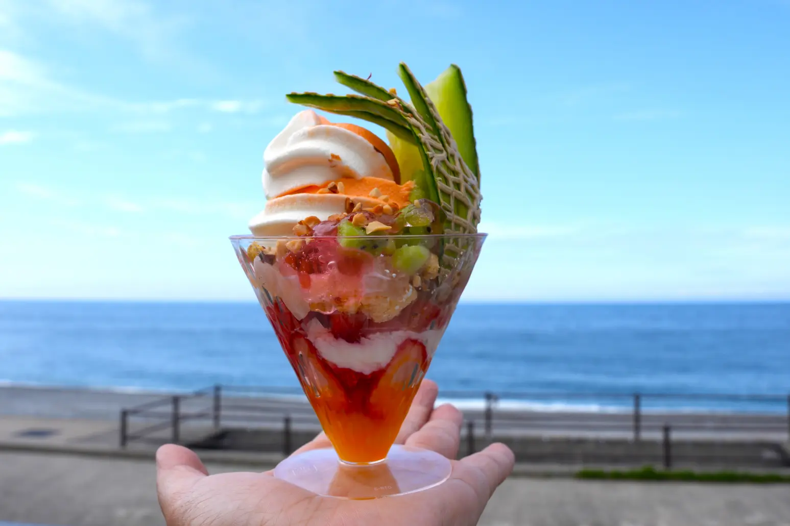 朝日町にある「ヒスイテラス」に絶景カフェ「今日もかえりたい