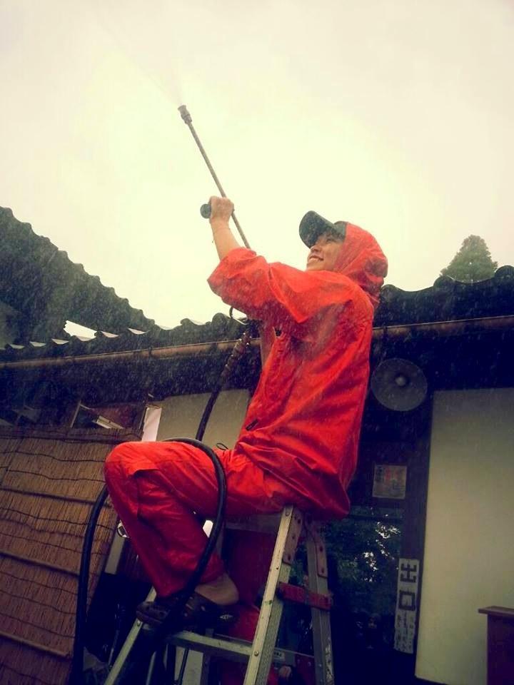 映画「春を背負って」富山市内ロケでアメフラシ体験☆-2