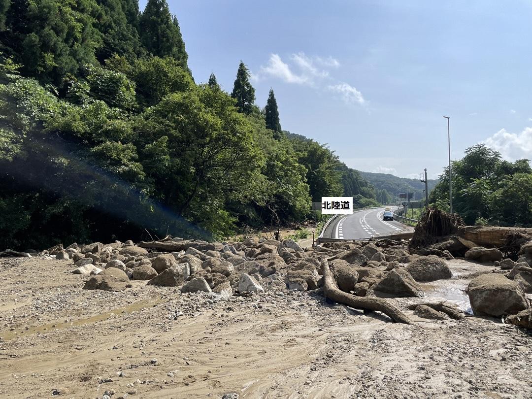 NEXCO中日本　土砂災害による北陸道（福井県内）通行止め区間について-3