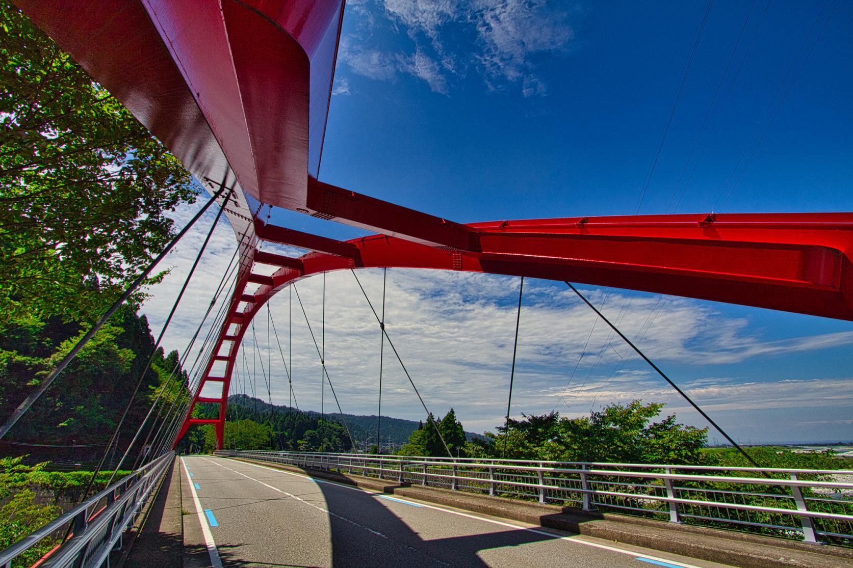 日本百名橋　赤いアーチ橋-1