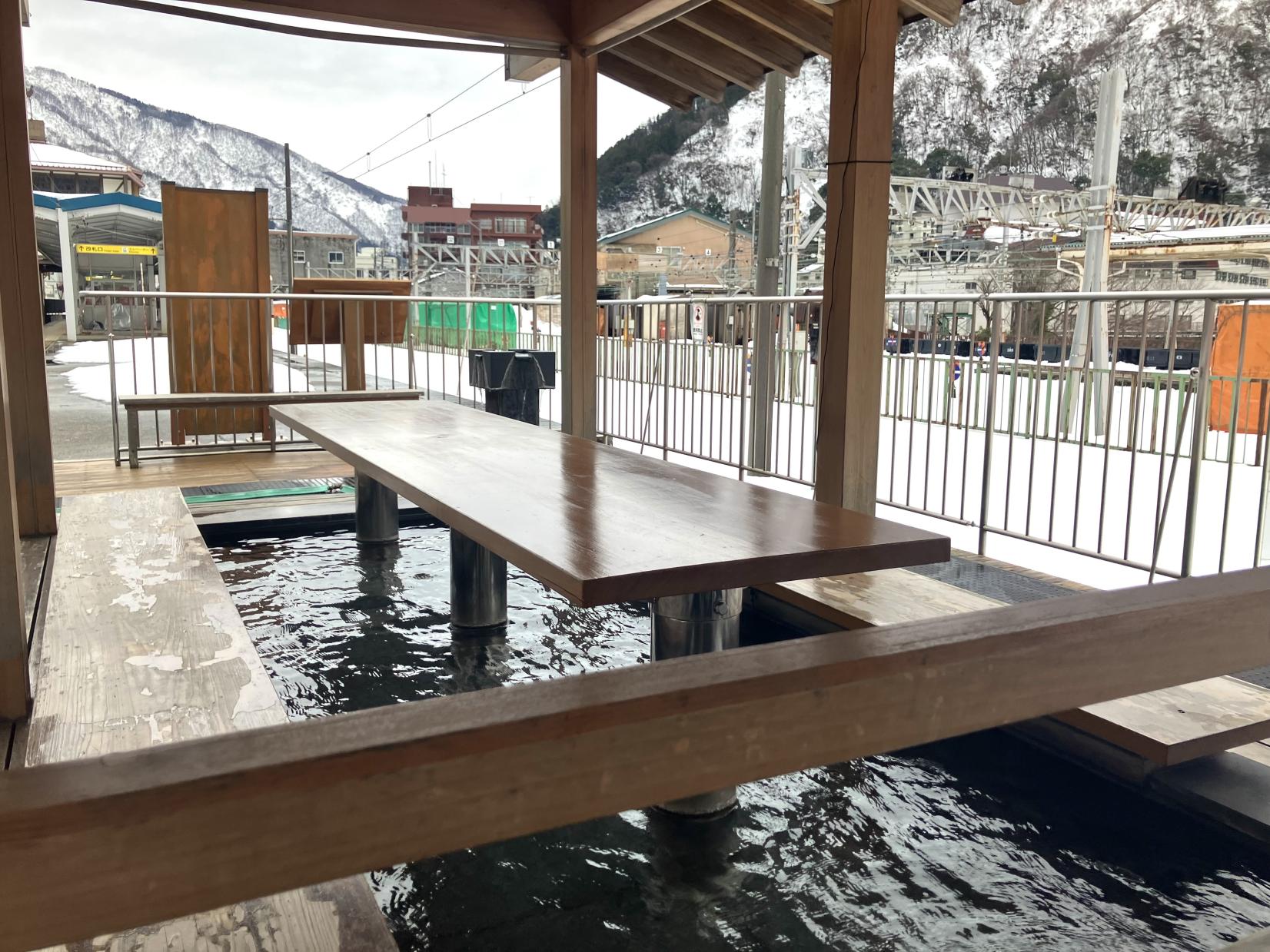 宇奈月温泉の足湯めぐり-1