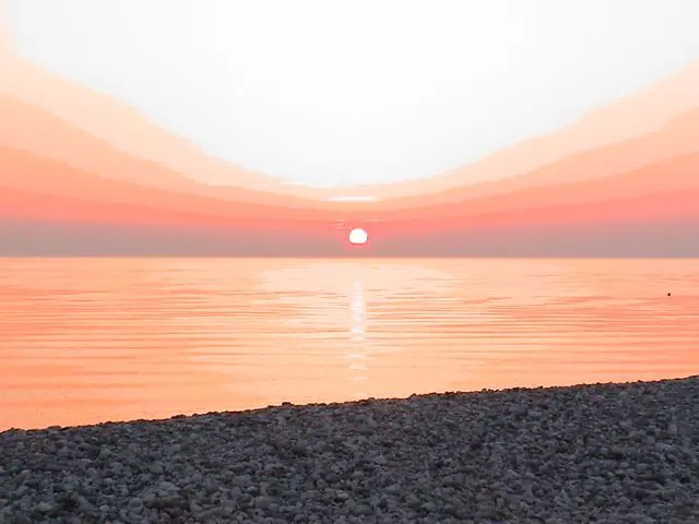 日本の夕日100選　生地海岸-1