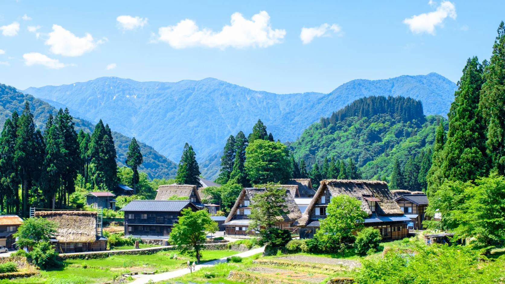 世界文化遺産　～なつかしき日本の原風景～五箇山合掌造り集落-1