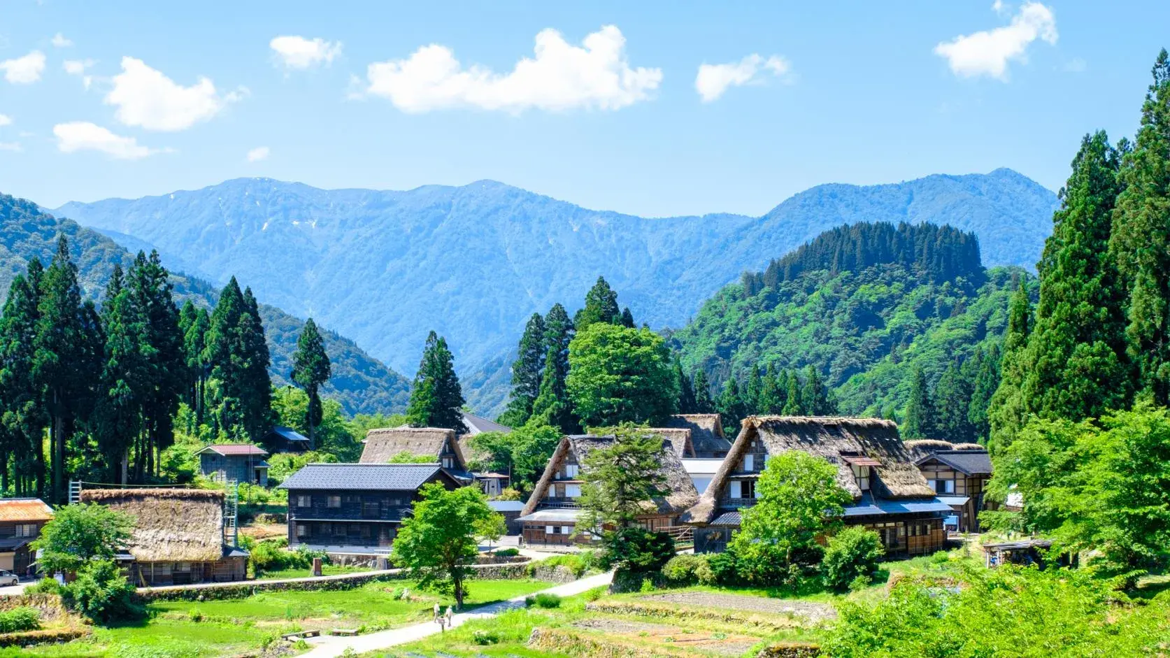 世界文化遺産　～なつかしき日本の原風景～五箇山合掌造り集落-1