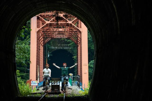 レールマウンテンバイク Gattan Go!!　-渓谷コース-