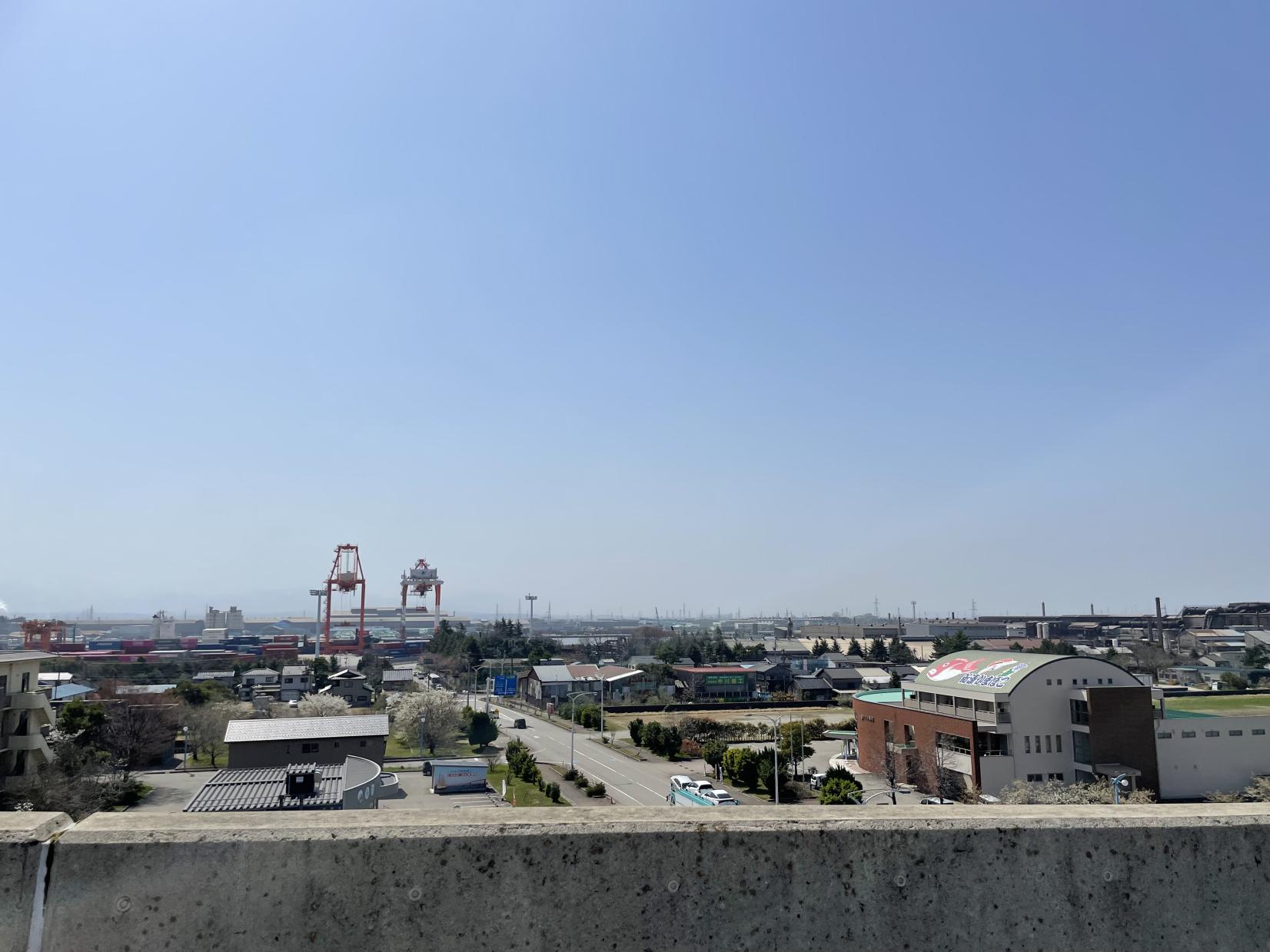 新湊大橋を走る車中からの景色-2