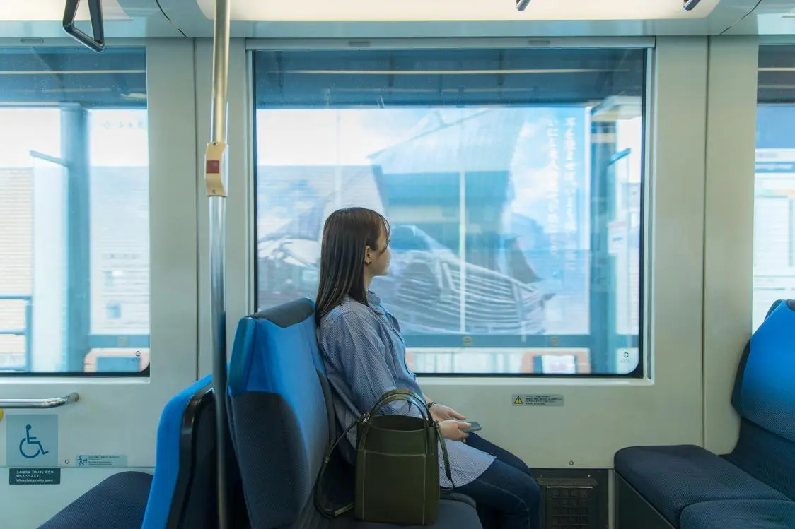 Riding a Quiet Tram to Toyama Station-2