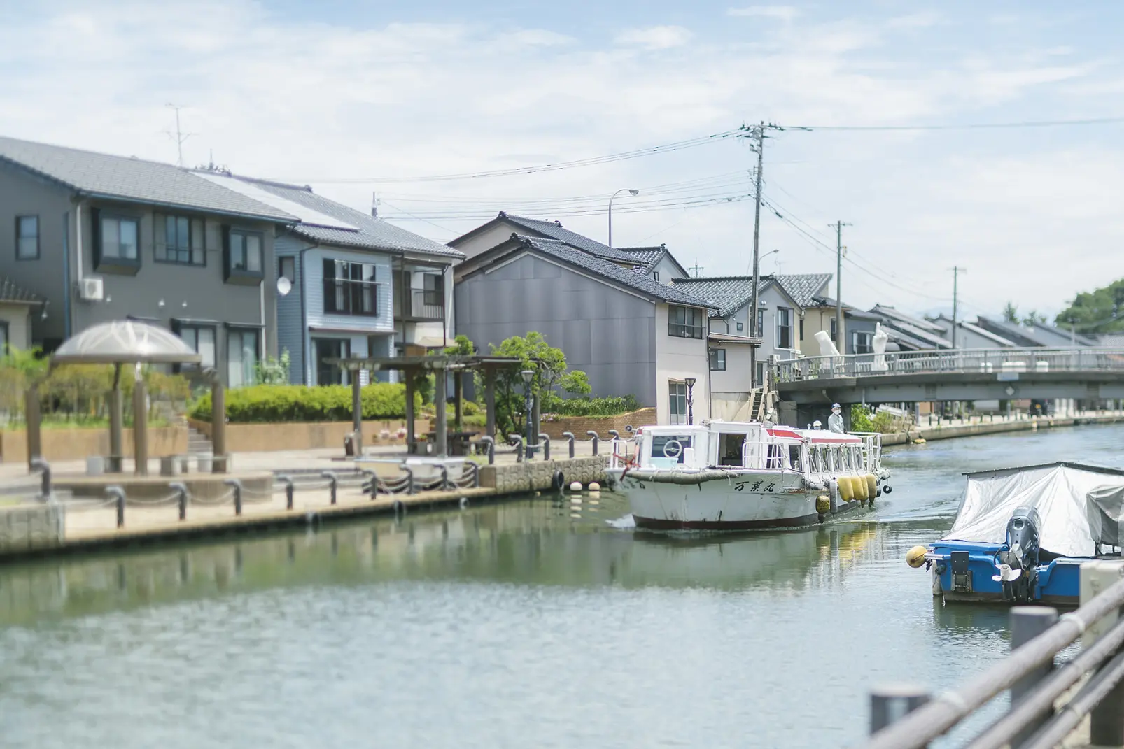 再び「川の駅 新湊」へ戻り、50分間の船旅が終了-2