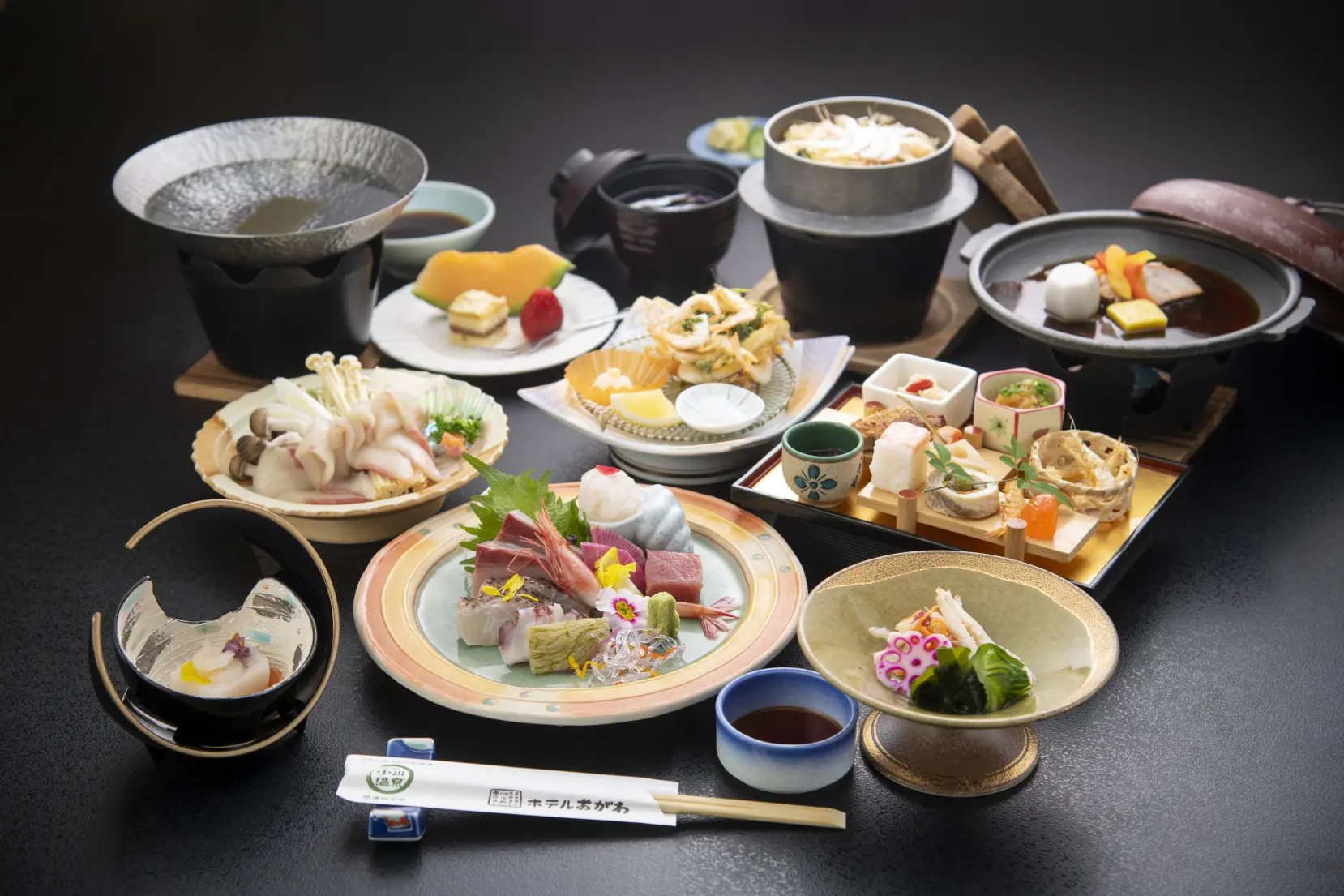飲める温泉水を生かした 地産地消の料理-0