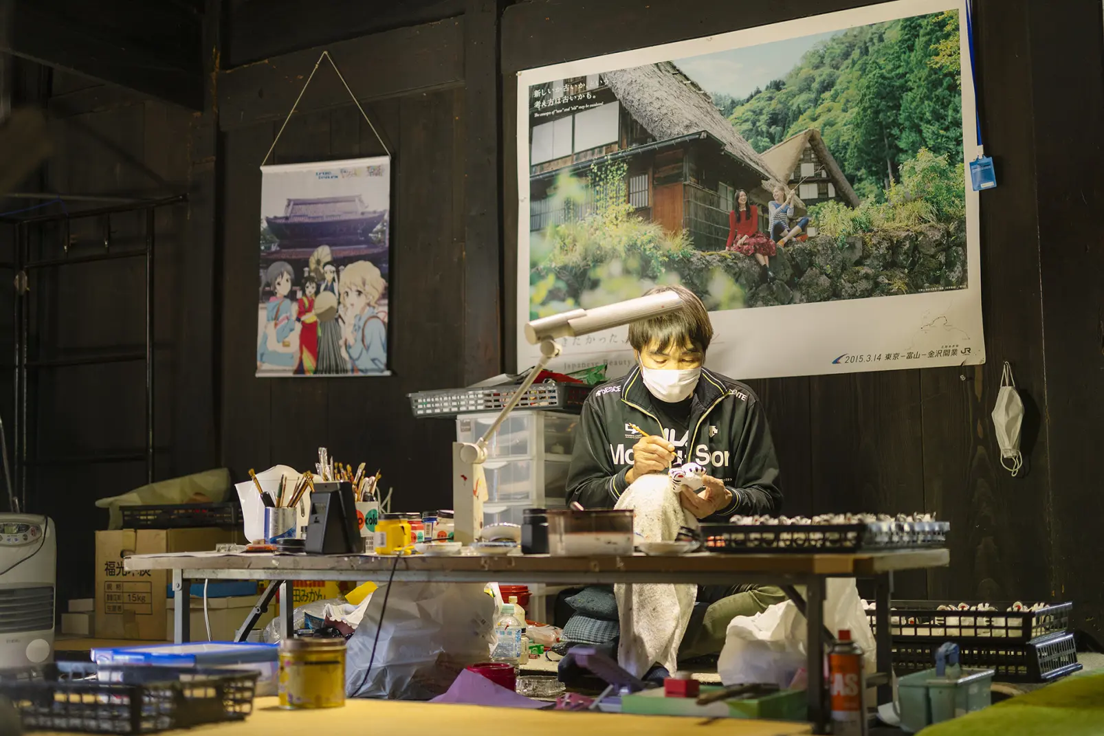 五箇山和紙の職人の手仕事に触れる-0