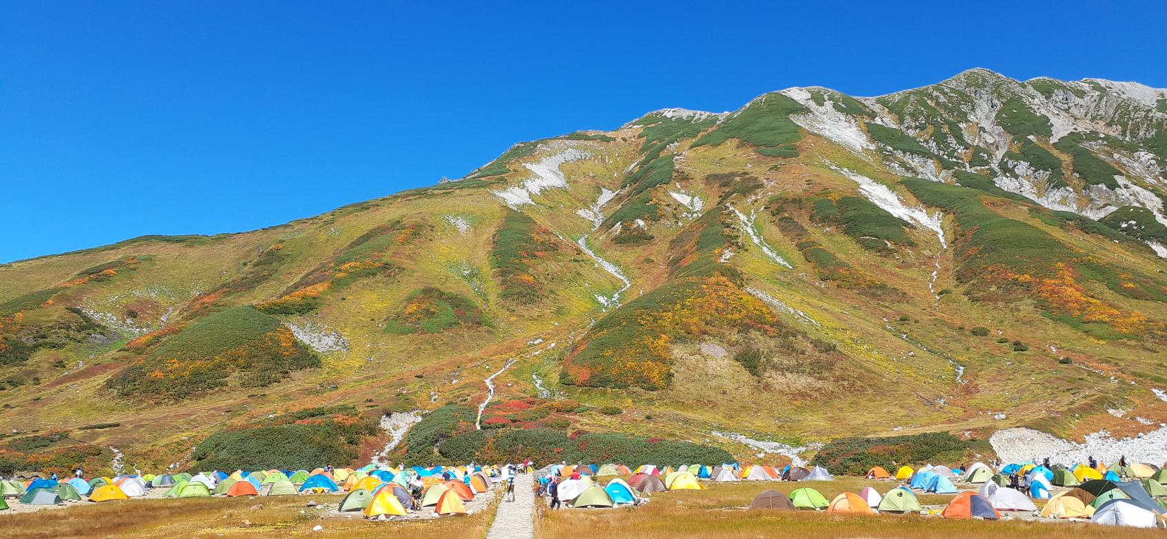 ที่ตั้งแคมป์พร้อมทิวทัศน์อันงดงามของเทือกเขาทาเตยามะ:Raichosawa Camping Ground-0