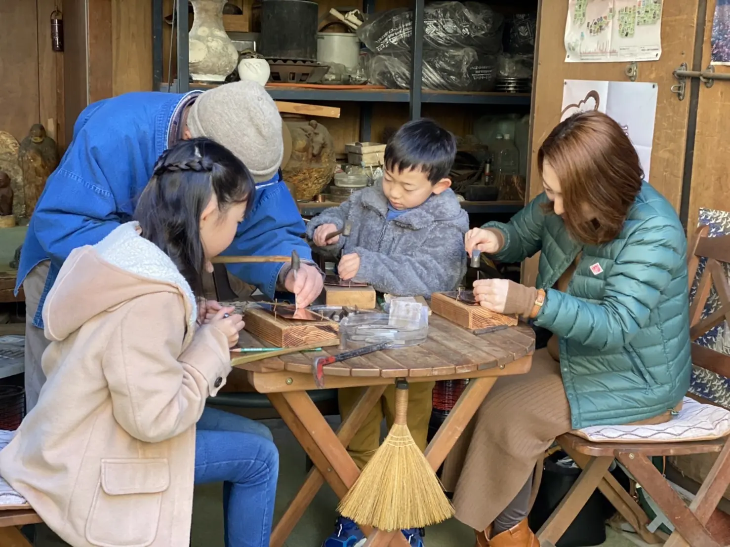 Metalwork experience at Kane no Sanzun, a hotel in a renovated traditional residence, and Masaharu Kyoden-1