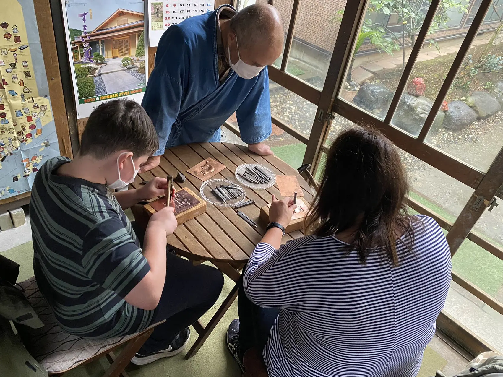 Metalwork experience at Kane no Sanzun, a hotel in a renovated traditional residence, and Masaharu Kyoden-0