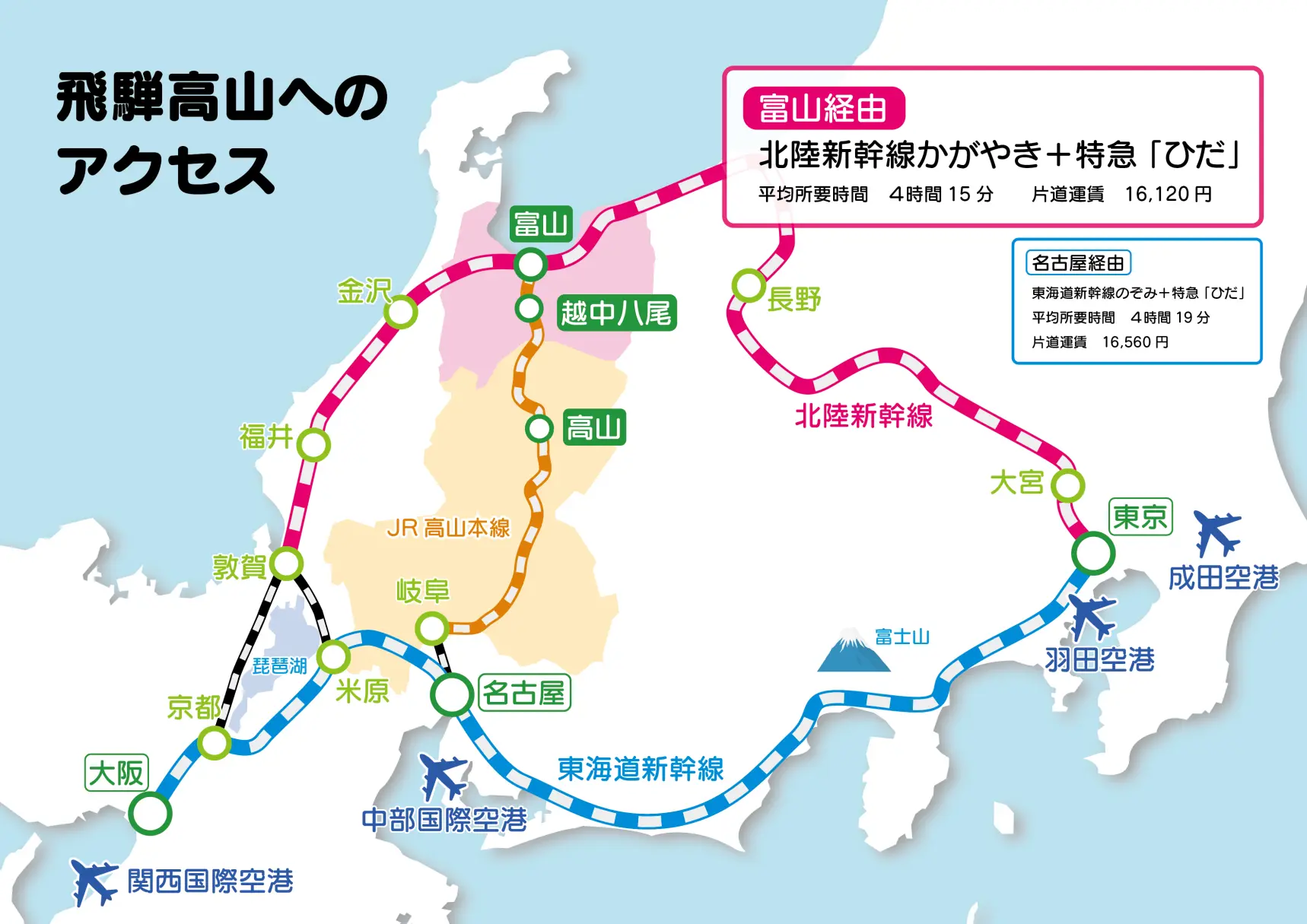 東京から富山経由で飛騨高山へ向かう-0