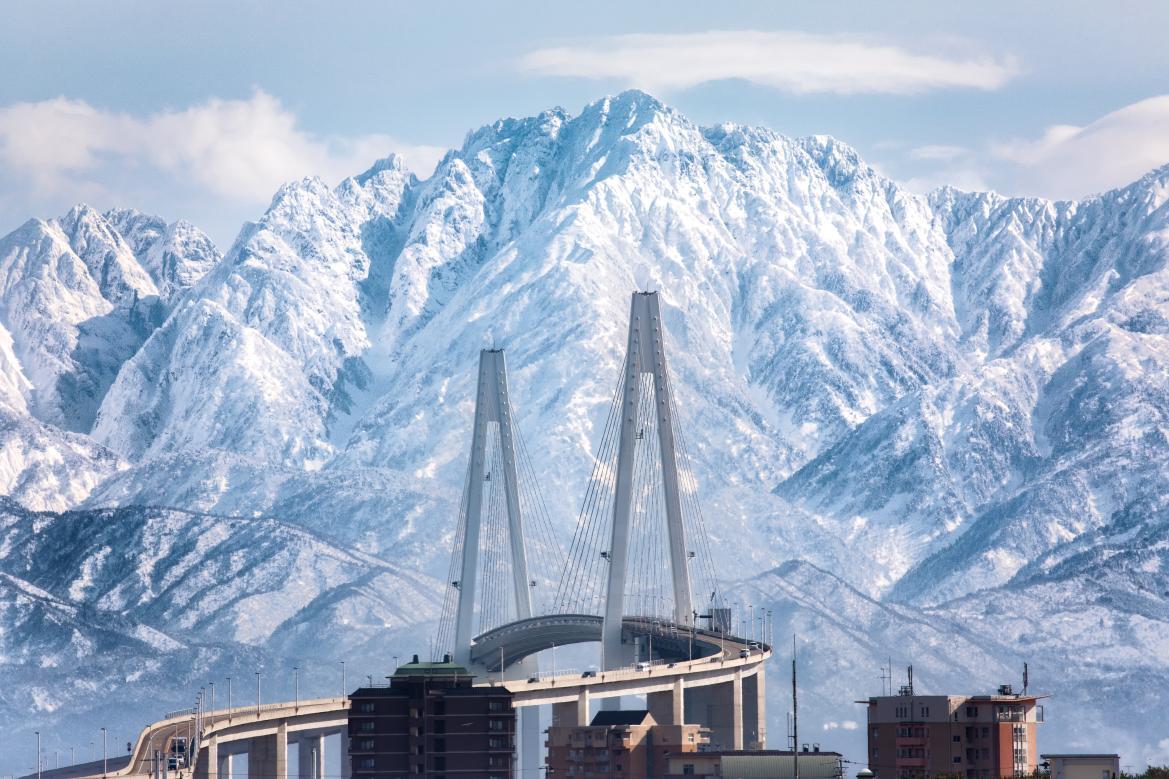 觀賞立山連峰全景風光的絕佳地點