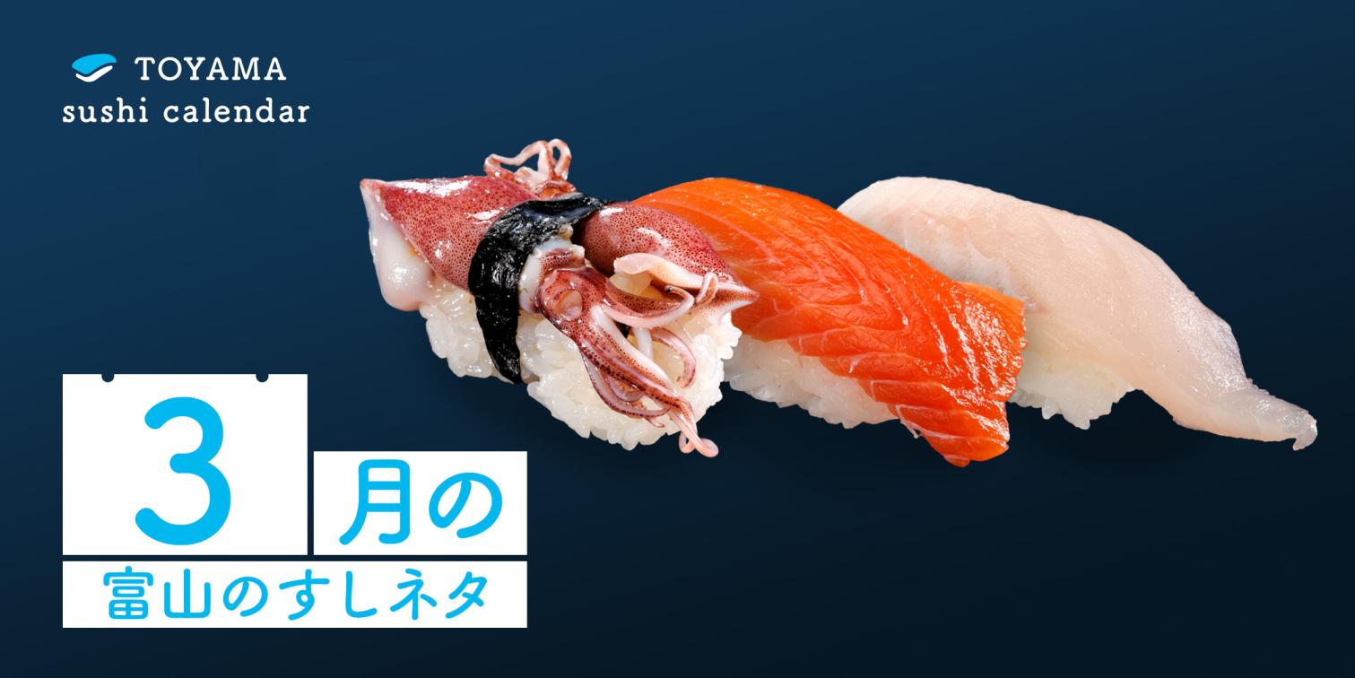 【３月｜富山のすしネタ】春の訪れを告げる、富山湾の代名詞が揃い踏み！ ホタルイカ、サクラマス、アイナメ。-1