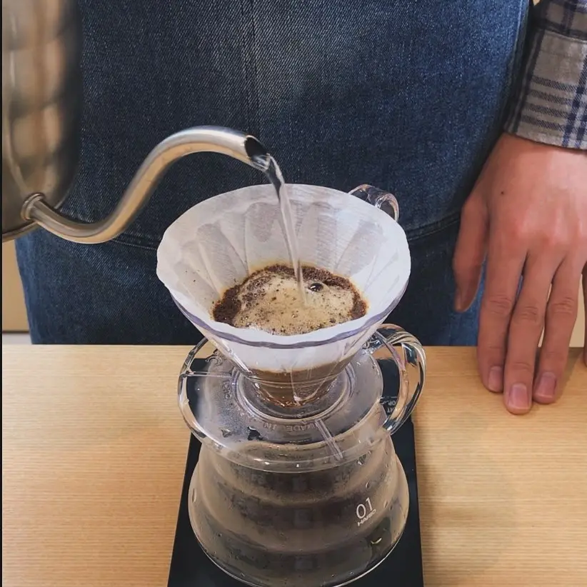 丁寧にドリップしたコーヒーであたたまって