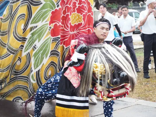 鷹栖東部獅子舞-3
