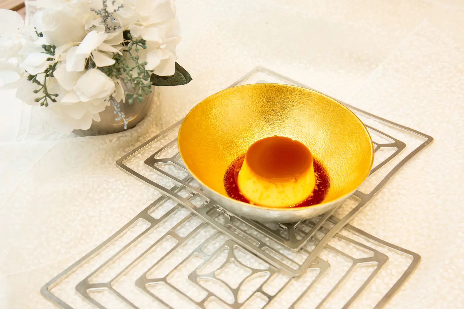 ちょっと固め、懐かしい味が広がる自家製プリン