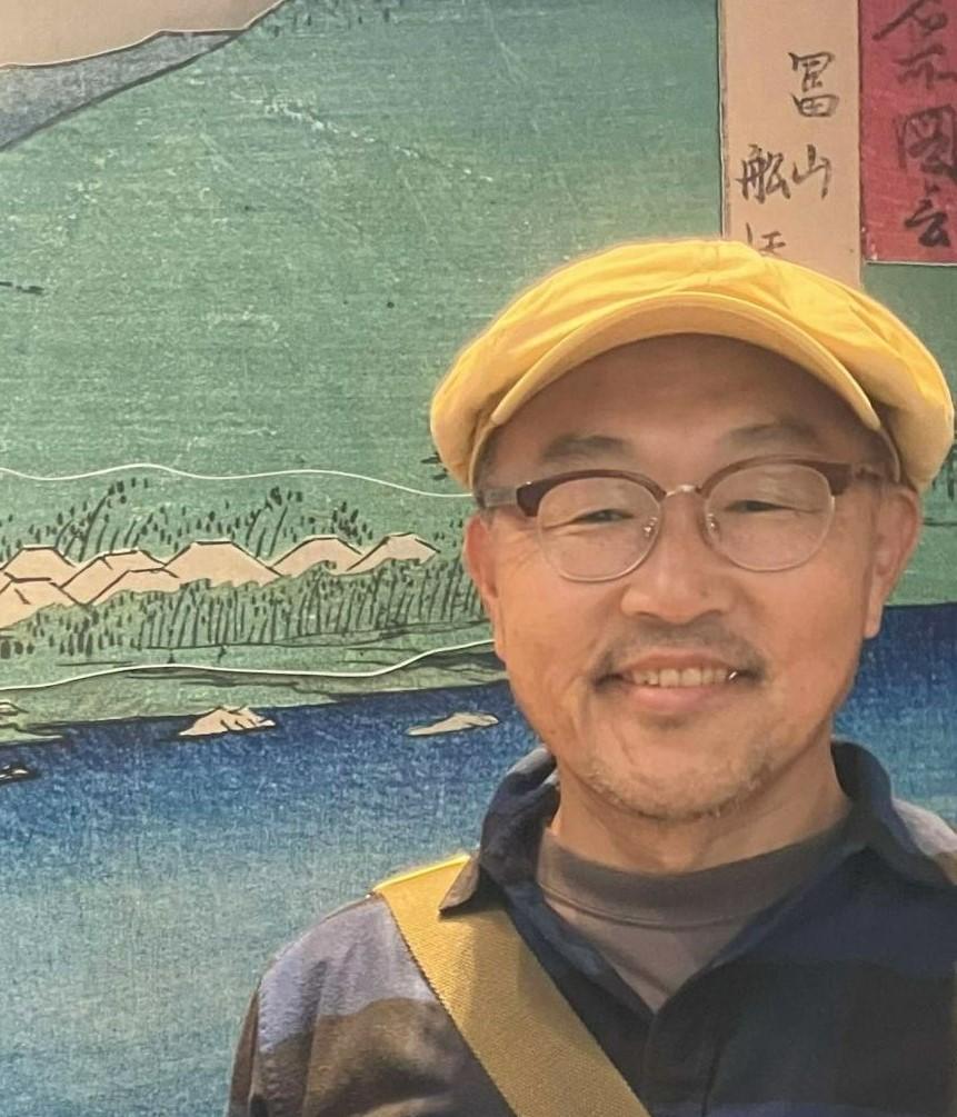 開場直人【地域通訳案内士】佐藤記念美術館にて