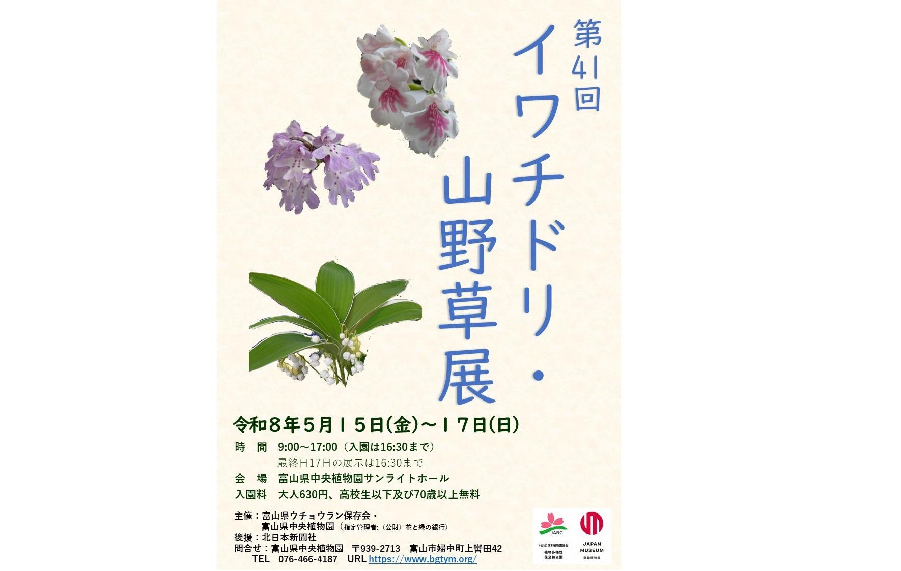 第41回イワチドリ・山野草展-1