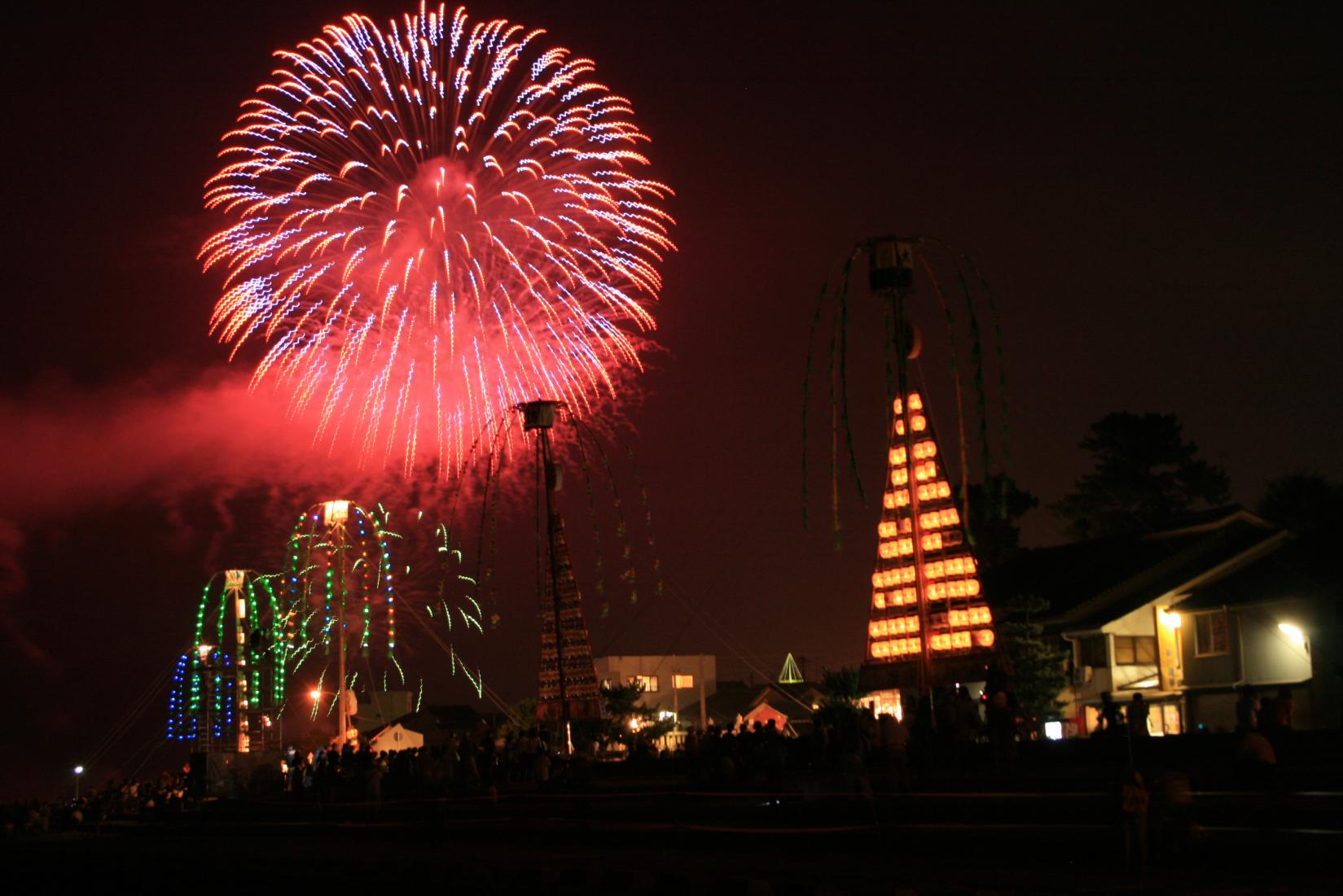海上花火大会（じゃんとこい 魚津まつり）-1